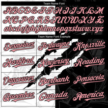 Charger l'image dans la galerie, Custom Graffiti Pattern Medium Pink-Black 3D Scratch Authentic Baseball Jersey