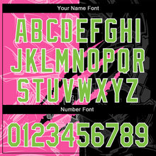 Charger l'image dans la galerie, Custom Graffiti Pattern Neon Green Black-Pink 3D Scratch Authentic Baseball Jersey