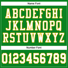 Загрузить изображение в средство просмотра галереи, Custom Grass Green White-Gold Mesh Authentic Football Jersey