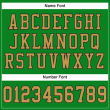 Загрузить изображение в средство просмотра галереи, Custom Grass Green Old Gold-Black Mesh Authentic Football Jersey