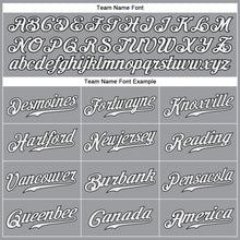 Загрузить изображение в средство просмотра галереи, Custom Gray Black-Red Authentic Baseball Jersey