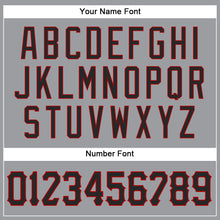 Загрузить изображение в средство просмотра галереи, Custom Gray Black-Red Authentic Baseball Jersey