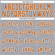 Загрузить изображение в средство просмотра галереи, Custom Gray Texas Orange-White Authentic Baseball Jersey