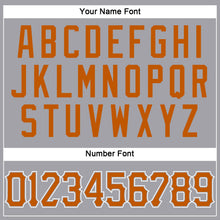 Загрузить изображение в средство просмотра галереи, Custom Gray Texas Orange-White Authentic Baseball Jersey
