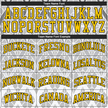 Загрузить изображение в средство просмотра галереи, Custom Gray Gold-Black 3D Pattern Design Authentic Baseball Jersey