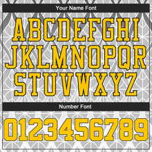 Загрузить изображение в средство просмотра галереи, Custom Gray Gold-Black 3D Pattern Design Authentic Baseball Jersey