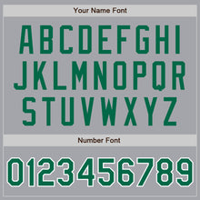 Загрузить изображение в средство просмотра галереи, Custom Gray Kelly Green-White Authentic Baseball Jersey