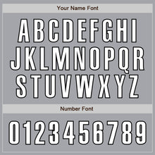 Laden Sie das Bild in den Galerie-Viewer, Custom Gray White-Black Authentic Baseball Jersey