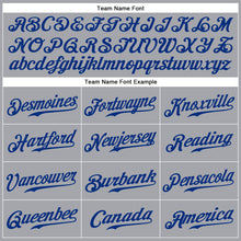 Загрузить изображение в средство просмотра галереи, Custom Gray Royal-Red Authentic Sleeveless Baseball Jersey