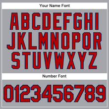 Загрузить изображение в средство просмотра галереи, Custom Gray Red-Navy Authentic Sleeveless Baseball Jersey