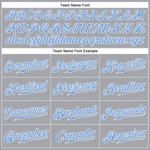 Загрузить изображение в средство просмотра галереи, Custom Gray Light Blue-White Authentic Sleeveless Baseball Jersey