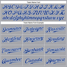 Загрузить изображение в средство просмотра галереи, Custom Gray Royal-White Authentic Sleeveless Baseball Jersey