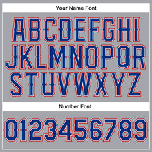 Загрузить изображение в средство просмотра галереи, Custom Gray Royal-Red Authentic Sleeveless Baseball Jersey