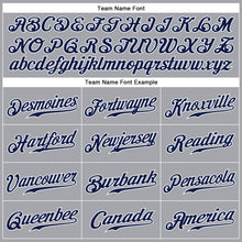 Загрузить изображение в средство просмотра галереи, Custom Gray Navy-White Authentic Sleeveless Baseball Jersey