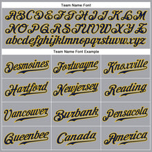 Загрузить изображение в средство просмотра галереи, Custom Gray Navy-Gold Authentic Sleeveless Baseball Jersey