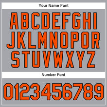 Загрузить изображение в средство просмотра галереи, Custom Gray Orange-Black Authentic Sleeveless Baseball Jersey