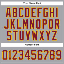 Загрузить изображение в средство просмотра галереи, Custom Gray Crimson-Gold Authentic Sleeveless Baseball Jersey