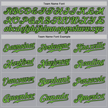 Загрузить изображение в средство просмотра галереи, Custom Gray Neon Green-Black Authentic Baseball Jersey