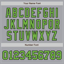 Загрузить изображение в средство просмотра галереи, Custom Gray Neon Green-Black Authentic Baseball Jersey