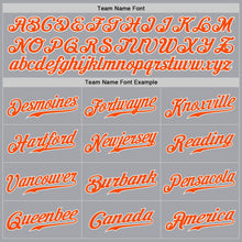 Загрузить изображение в средство просмотра галереи, Custom Gray Orange-White Authentic Baseball Jersey