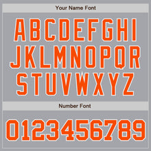 Загрузить изображение в средство просмотра галереи, Custom Gray Orange-White Authentic Baseball Jersey