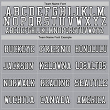 Загрузить изображение в средство просмотра галереи, Custom Gray Black-White Mesh Authentic Football Jersey