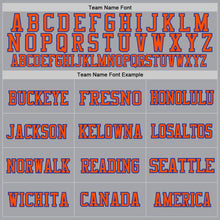 Загрузить изображение в средство просмотра галереи, Custom Gray Royal-Orange Mesh Authentic Football Jersey