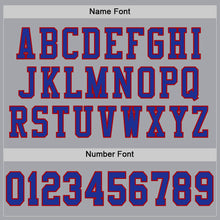 Загрузить изображение в средство просмотра галереи, Custom Gray Royal-Red Mesh Authentic Football Jersey