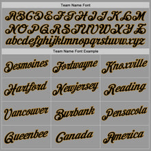 Load image into Gallery viewer, Custom Gray Black-Old Gold Performance T-Shirt