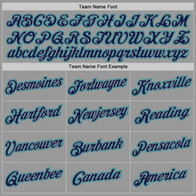 Load image into Gallery viewer, Custom Gray Navy-Teal Performance T-Shirt