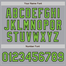 Загрузить изображение в средство просмотра галереи, Custom Gray Neon Green-Black Authentic Baseball Jersey