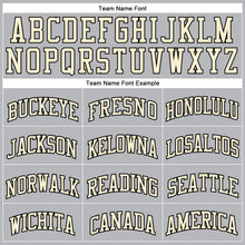 Laden Sie das Bild in den Galerie-Viewer, Custom Gray Black Pinstripe Black-Cream Authentic Basketball Jersey