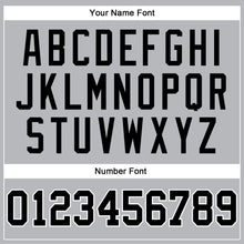 Laden Sie das Bild in den Galerie-Viewer, Custom Gray Black Pinstripe Black-White Authentic Basketball Jersey