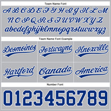 Загрузить изображение в средство просмотра галереи, Custom Gray Royal-White Authentic Throwback Basketball Shorts