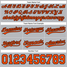 Load image into Gallery viewer, Custom Gray Orange-Black Authentic Throwback Basketball Shorts