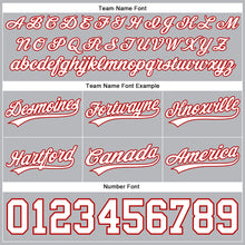 Загрузить изображение в средство просмотра галереи, Custom Gray White-Red Authentic Basketball Shorts