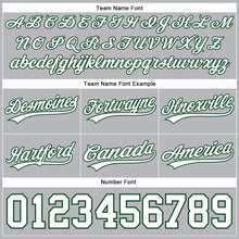 Charger l'image dans la galerie, Custom Gray White-Green Authentic Basketball Shorts