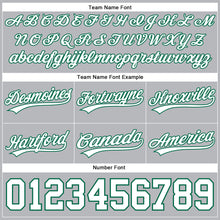 Laden Sie das Bild in den Galerie-Viewer, Custom Gray White-Kelly Green Authentic Basketball Shorts