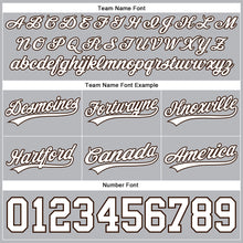 Загрузить изображение в средство просмотра галереи, Custom Gray White-Brown Authentic Basketball Shorts