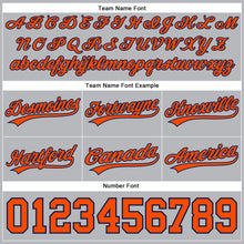 Load image into Gallery viewer, Custom Gray Orange-Navy Authentic Basketball Shorts