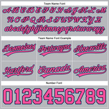 Charger l'image dans la galerie, Custom Gray Pink Black-Light Blue Authentic Basketball Shorts