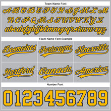 Laden Sie das Bild in den Galerie-Viewer, Custom Gray Gold-Navy Authentic Basketball Shorts