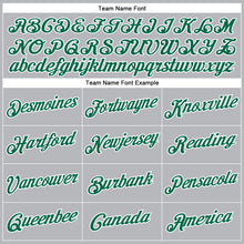 Load image into Gallery viewer, Custom Gray Kelly Green-White Performance T-Shirt