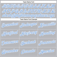 Load image into Gallery viewer, Custom Gray Light Blue-White Performance T-Shirt