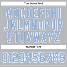 Load image into Gallery viewer, Custom Gray Light Blue-White Performance T-Shirt