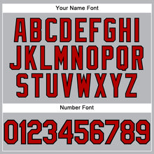 Load image into Gallery viewer, Custom Gray Red-Black Performance T-Shirt
