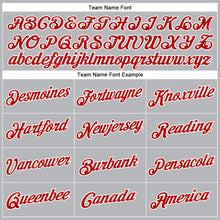 Load image into Gallery viewer, Custom Gray Red-White Performance T-Shirt