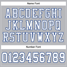 Загрузить изображение в средство просмотра галереи, Custom Gray White-Royal Mesh Authentic Football Jersey