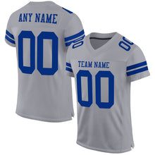 Загрузить изображение в средство просмотра галереи, Custom Gray Royal Mesh Authentic Football Jersey