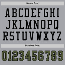 Charger l'image dans la galerie, Custom Gray Olive-Black Mesh Authentic Football Jersey